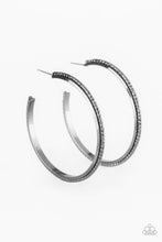 Load image into Gallery viewer, Girl Gang - Black Hoop Earrings