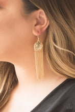 Load image into Gallery viewer, Solar Scene - Gold Earrings