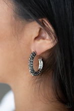 Load image into Gallery viewer, Dont Mind The STARDUST - Silver Hoop Earrings