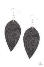 Load image into Gallery viewer, Groovy Grove - Black Earrings