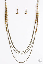 Load image into Gallery viewer, Shimmer Showdown - Brass Necklace