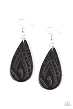 Load image into Gallery viewer, Get In The Groove - Black Earrings