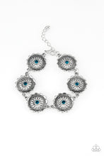 Load image into Gallery viewer, Funky Flower Child - Blue Bracelet