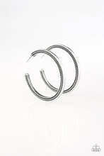 Load image into Gallery viewer, This Is My Tribe - Silver Hoop Earrings