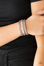 Load image into Gallery viewer, Rebel In Rhinestones - Orange Bracelet