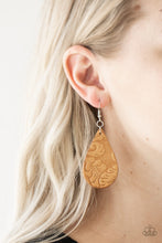 Load image into Gallery viewer, Feelin Groovy - Brown Earrings