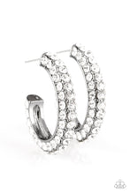 Load image into Gallery viewer, Dont Mind The STARDUST - Black Hoop Earrings