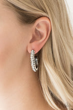 Load image into Gallery viewer, Dont Mind The STARDUST - Black Hoop Earrings