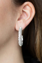 Load image into Gallery viewer, Dont Mind The STARDUST - White Hoop Earrings
