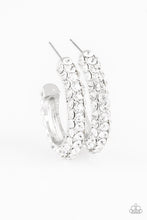 Load image into Gallery viewer, Dont Mind The STARDUST - White Hoop Earrings