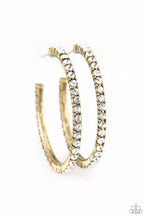 Load image into Gallery viewer, Must Be The Money - Brass Hoop Earrings