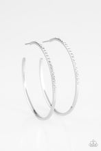 Load image into Gallery viewer, Make The FIERCE Move - White Hoop Earrings