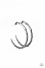 Load image into Gallery viewer, Danger Zone - Black Hoop Earrings