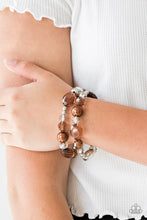 Load image into Gallery viewer, Downtown Dazzle - Brown Set of Bracelets