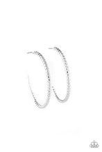 Load image into Gallery viewer, HOOP, Line, and Sinker - Silver Hoop Earrings