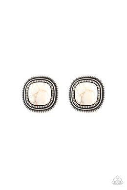 FRONTIER-Runner - White Earrings