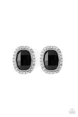 The Modern Monroe - Black Post Earrings
