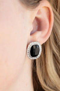 The Modern Monroe - Black Post Earrings