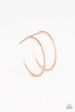 Load image into Gallery viewer, HOOP, Line, and Sinker - Copper Hoop Earrings