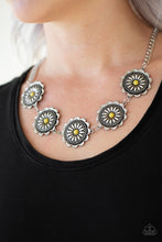Load image into Gallery viewer, Me-dallions, Myself, and I - Yellow Necklace