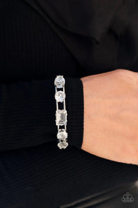 Uniquely Untapped - White Cuff Bracelet