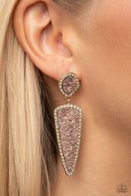 Load image into Gallery viewer, Druzy Desire - Gold Post Earrings