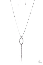 Load image into Gallery viewer, Head OVAL Heels - Black Gunmetal Necklace