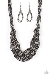 City Catwalk - Black (Gunmetal / Mixed Metals) Necklace