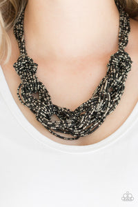 City Catwalk - Black (Gunmetal / Mixed Metals) Necklace