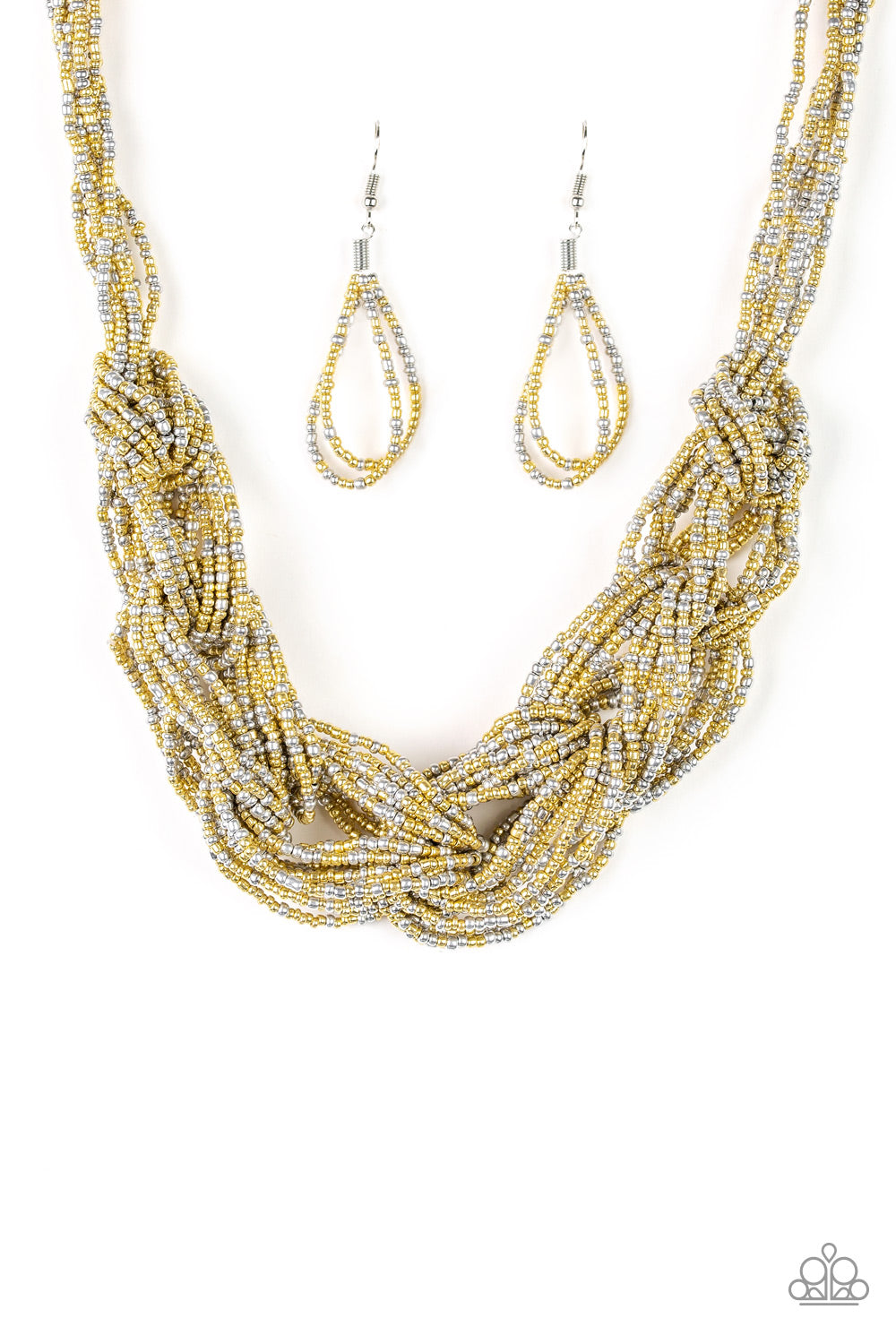 City Catwalk - Gold (Mixed Metals) Necklace