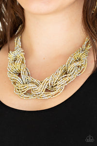 City Catwalk - Gold (Mixed Metals) Necklace