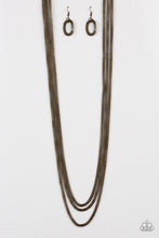 Load image into Gallery viewer, Street Sweep - Brass Necklace