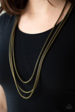 Load image into Gallery viewer, Street Sweep - Brass Necklace
