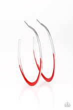 Load image into Gallery viewer, So Seren-DIP-itous - Red Hoop Earrings