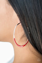 Load image into Gallery viewer, So Seren-DIP-itous - Red Hoop Earrings
