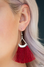 Load image into Gallery viewer, Tassel Tuesdays - Red Earrings