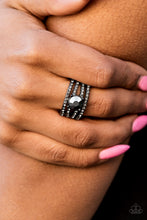 Load image into Gallery viewer, Downtown Diva - Black Gunmetal Ring
