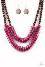Load image into Gallery viewer, Dominican Disco - Pink Necklace