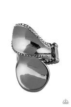 Load image into Gallery viewer, Fabulously Folded - Black Gunmetal Ring