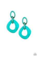 Load image into Gallery viewer, Torrid Tropicana - Blue Post Earrings