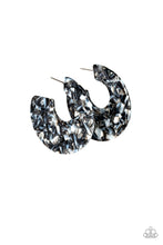 Load image into Gallery viewer, Tropically Torrid - Black Hoop Earrings