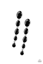 Load image into Gallery viewer, Red Carpet Radiance - Black Post Earrings