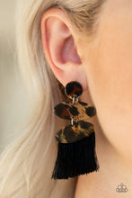 Load image into Gallery viewer, No One Likes A Cheetah - Black Post Earrings