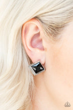 Load image into Gallery viewer, Stellar Square - Black Post Earrings