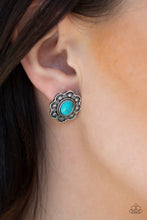 Load image into Gallery viewer, Springtime Deserts - Blue Post Earrings