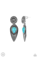 Load image into Gallery viewer, Fly Into The Sun - Blue Double-Sided Post Earrings 🔸Turquoise Stone🔸