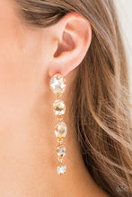 Load image into Gallery viewer, Red Carpet Radiance - Gold Post Earrings