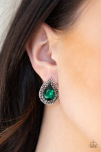 Load image into Gallery viewer, Debutante Debut - Green Post Earrings