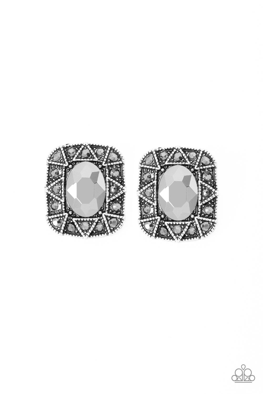 Young Money - Silver Post Earrings
