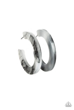 Load image into Gallery viewer, Oceanside Oasis - Black Hoop Earrings